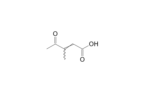 3-methyl-4-oxo-2-pentenoic acid