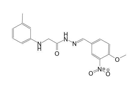 N-[(E)-(4-methoxy-3-nitro-benzylidene)amino]-2-(m-toluidino)acetamide