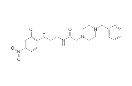 1-Pyrazineacetamide, N-[2-[(2-chloro-4-nitrophenyl)amino]ethyl]hexahydro-4-(phenylmethyl)-