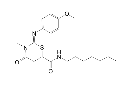 2H-1,3-thiazine-6-carboxamide, N-heptyltetrahydro-2-[(4-methoxyphenyl)imino]-3-methyl-4-oxo-, (2Z)-
