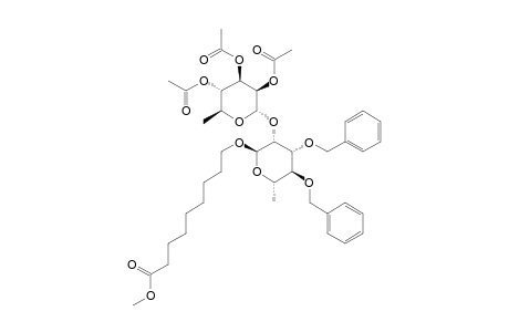 8-METHOXYCARBONYLOCTYL-2-O-(2,3,4-TRI-O-ACETYL-ALPHA-L-RHAMNOPYRANOSYL)-3,4-DI-O-BENZYL-ALPHA-L-RHAMNOPYRANOSIDE