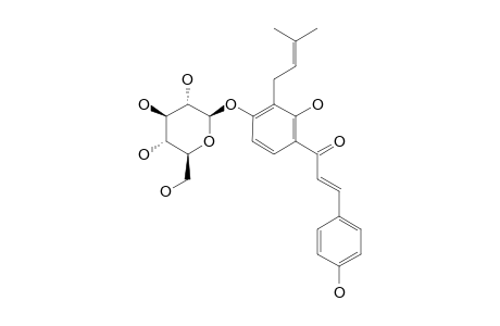3'-(3-METHYL-2-BUTENYL)-4'-O-BETA-D-GLUCOPYRANOSYL-4,2'-DIHYDROXYCHALCONE