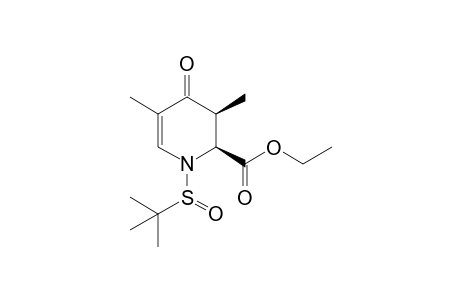 Ethyl (2S,3S,S(s))-1-(tert-butylsulfinyl)-3,5-dimethyl-4-oxo-1,2,3,4-tetrahydropyridine2-carboxylate