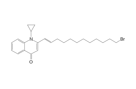 1-CYCLOPROPYL-2-[(E)-12-BROMODEC-1'-ENYL]-4-(1H)-QUINOLONE
