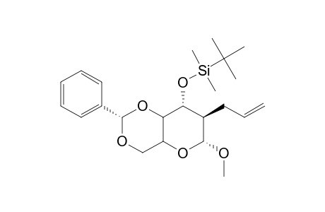 METHYL-4,6-O-BENZYLIDENE-3-O-TERT.-BUTYLDIMETHYLSILYL-2-DEOXY-2-C-(PROP-2-ENYL)-ALPHA-D-ALTROSIDE