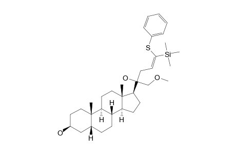 (3.beta.,20S,23Z)-3,20-Dihydroxy-21-methoxy-24-(phenylthio)-24-(trimethylsilyl)-5.beta.-chol-23-ene