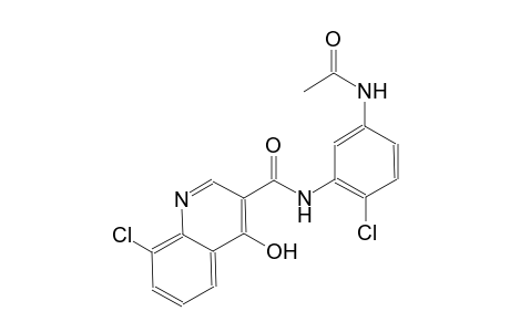 3-quinolinecarboxamide, N-[5-(acetylamino)-2-chlorophenyl]-8-chloro-4-hydroxy-