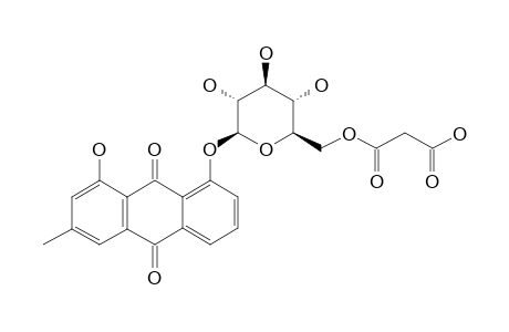 CHRYSOPHANOL-8-O-BETA-D-(6'-O-MALONYL)-GLUCOPYRANOSIDE