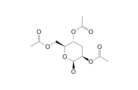 2,4,6-TRI-O-ACETYL-3-DEOXY-BETA-D-ARABINO-HEXOPYRANOSE;MINOR_ISOMER