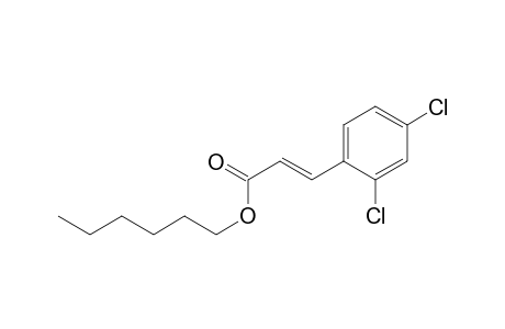2-Propenoic acid, 3-(2,4-dichlorophenyl)-, hexyl ester, (E)-