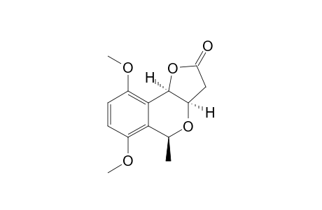 (3aR,5S,9bR)-6,9-dimethoxy-5-methyl-3,3a,5,9b-tetrahydrofuro[3,2-c]isochromen-2-one