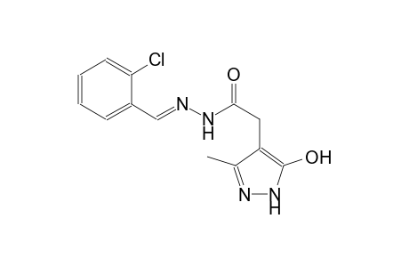 1H-pyrazole-4-acetic acid, 5-hydroxy-3-methyl-, 2-[(E)-(2-chlorophenyl)methylidene]hydrazide