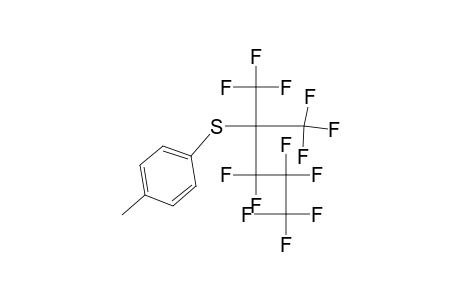 Benzene, 1-[[2,2,3,3,4,4,4-heptafluoro-1,1-bis(trifluoromethyl)butyl]thio]-4-methyl-