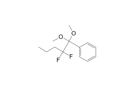 1-Phenyl-1,1-dimethoxy-2,2-difluoropentane
