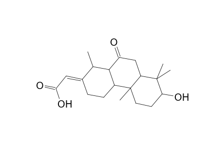 Acetic acid, (dodecahydro-7-hydroxy-1,4b,8,8-tetramethyl-10-oxo-2(1H)-phenanthrenylidene)-, [1R-(1.alpha.,2E,4a.alpha.,4b.beta.,7.beta.,8a.alpha.,10a.beta.)]-