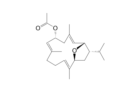 (1S,2E,4S,6R,7E,11E,13S)-6-Acetoxy-2,3-epoxy-3,7,11-cembratriene