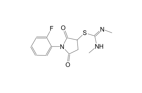 1-(2-fluorophenyl)-2,5-dioxo-3-pyrrolidinyl N-methyl-N'-[(E)-methyl]imidothiocarbamate