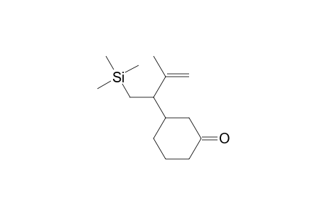 3-(2-Methyl-1-trimethylsilylmethyl-2-propenyl)cyclohexanone