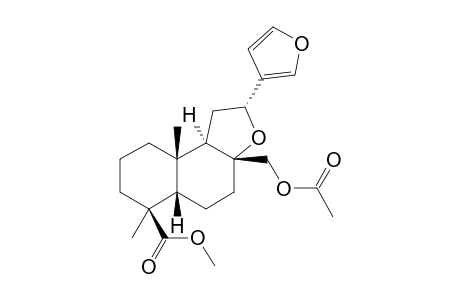 (1R,3R,3aR,5aS,6S,9aS)-3a-Acetoxymethyl-6,9a-dimethyl-1-(3-furyl)-6-methoxycarbonyl-1,2,3,3a,4,5,5a,6,7,8,9,9a-dodecahydronaphtho[2,1-b]furan