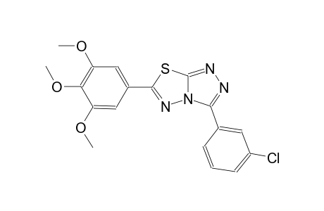 3-(3-chlorophenyl)-6-(3,4,5-trimethoxyphenyl)[1,2,4]triazolo[3,4-b][1,3,4]thiadiazole