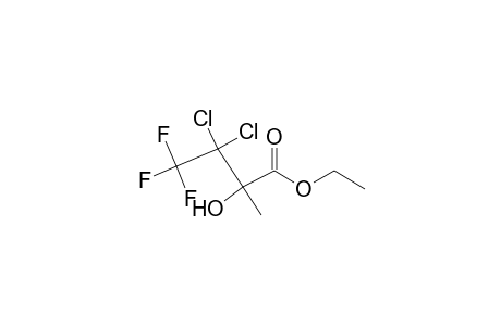 Butanoic acid, 3,3-dichloro-4,4,4-trifluoro-2-hydroxy-2-methyl-, ethyl ester