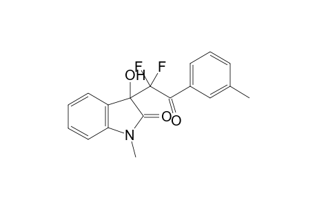 3-(1,1-difluoro-2-(3-methyl phenyl)2-oxoethyl)-3-hydroxy-1-methyl indol-2-one