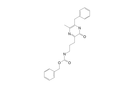 6-BENZYL-3-(3-BENZYLOXYCARBONYLAMINOPROPYL)-5-METHYL-2(1H)-PYRAZINONE