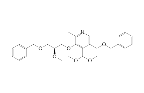 (S)-3-(3-Benzyloxy-2-methoxypropoxy)-5-(benzyloxymethyl)-2-methylpyridine-4-carbaldehyde dimethyl acetal