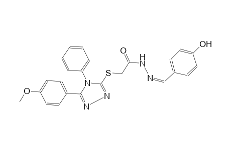 acetic acid, [[5-(4-methoxyphenyl)-4-phenyl-4H-1,2,4-triazol-3-yl]thio]-, 2-[(Z)-(4-hydroxyphenyl)methylidene]hydrazide