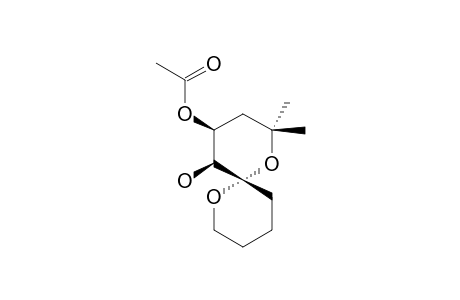 (4R*,5R*,6R*)-4-acetoxy-2,2-dimethyl-1,7-dioxaspiro[5.5]undecan-5-ol