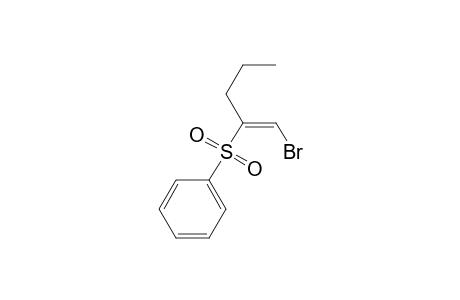 (Z)-1-Bromo-2-(benzenesulfonyl)pent-1-ene