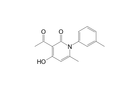 2(1H)-Pyridinone, 3-acetyl-4-hydroxy-6-methyl-1-(3-methylphenyl)-