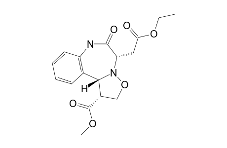 5-ETHOXYCARBONYLMETHYL-1,2,7,11B-TETRAHYDRO-1-METHOXY-CARBONYLISOXAZOLO-[2,3-D]-[1,4]-BENZODIAZEPIN-6(5H)-ONE