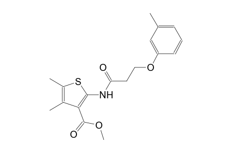 methyl 4,5-dimethyl-2-{[3-(3-methylphenoxy)propanoyl]amino}-3-thiophenecarboxylate