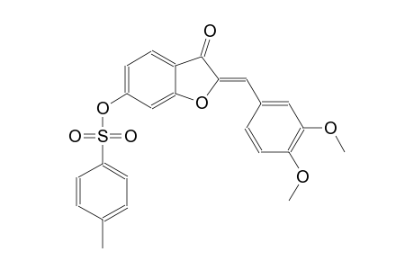 3(2H)-benzofuranone, 2-[(3,4-dimethoxyphenyl)methylene]-6-[[(4-methylphenyl)sulfonyl]oxy]-, (2Z)-