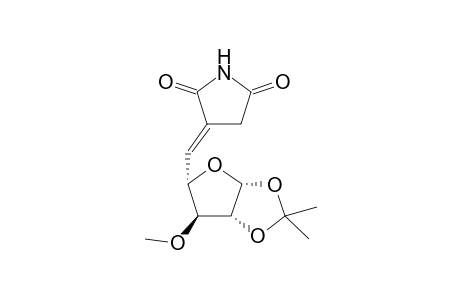(Desoxy-5'-O-isopropylidene-1',2'-O-methyl-3'-alpha-D-xylofurannosyidene-5')-3-succinimide-(E)