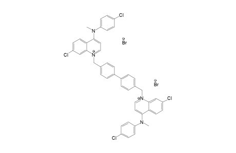 [7-chloro-1-[4-[4-[[7-chloro-4-[(4-chlorophenyl)-methyl-amino]quinolin-1-ium-1-yl]methyl]phenyl]benzyl]quinolin-1-ium-4-yl]-(4-chlorophenyl)-methyl-amine dibromide