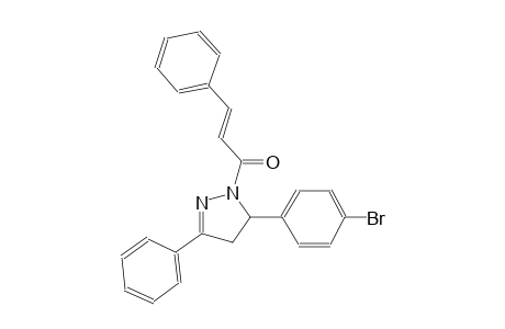 5-(4-bromophenyl)-3-phenyl-1-[(2E)-3-phenyl-2-propenoyl]-4,5-dihydro-1H-pyrazole