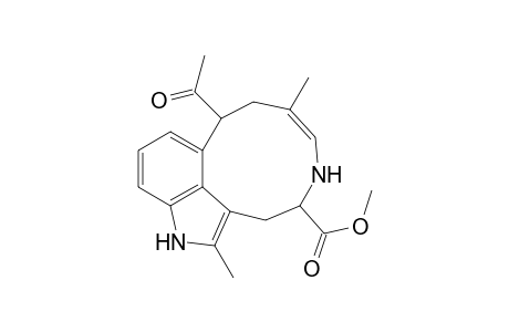 Azecino[4,5,6-cd]indole-11-carboxylic acid, 6-acetyl-2,6,7,10,11,12-hexahydro-1,8-dimethyl-, methyl ester