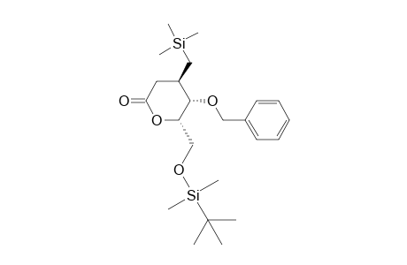 (4R,5S,6S)-5-(Benzyloxy)-6-[[(tert-butyldimethyldimethylsilyl)oxy]methyl]-4-[(trimethylsilyl)methyl]tetrahydro-2-pyranone