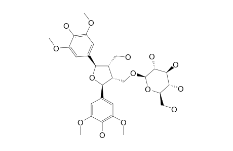 DIHYDROXYMETHYL-BIS-(3,5-DIMETHOXY-4-HYDROXYPHENYL)-TETRAHYDROFURAN-9-O-BETA-D-GLUCOPYRANOSIDE