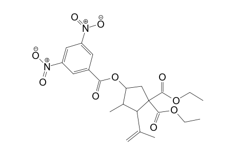 2-Methyl-3-(1'-methylethenyl)-4,4-dicarbethoxycyclopentyl-3,5-Dinitrobenzoate