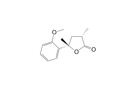 (+)-cis-.alpha.,.gamma.-Dimethyl-.gamma.-(2-methoxyphenyl)-.gamma.-butyrolactone