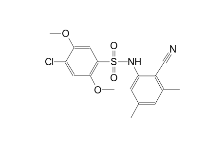 benzenesulfonamide, 4-chloro-N-(2-cyano-3,5-dimethylphenyl)-2,5-dimethoxy-