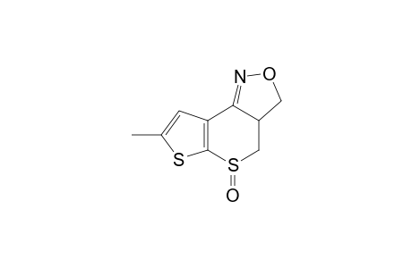 7-Methyl-3a-hydro-4H-thieno[2,3-b]thiopyrano[4,5-c]isoxazoline-1-oxide