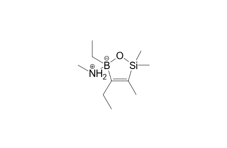 5-Methylammonio-(4,5-diethyl-2,5-dihydro-2,2,3-trimethyl-1,2,5-oxasilaborol)-5-uide