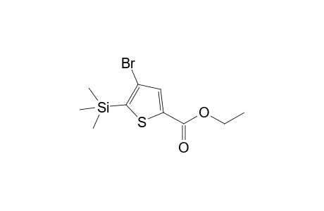 4-Bromo-5-trimethylsilyl-2-thiophenecarboxylic acid ethyl ester