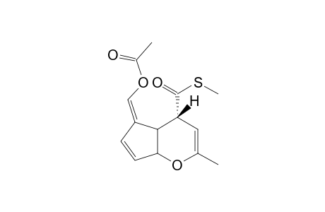 7-Acetyloxymethylene-5-.alpha.(-methylthio)acetyl-3-methyl-2-oxabicyclo[4.3.0]nona-3,8-diene