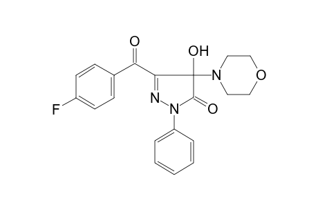 5-(4-Fluoro-benzoyl)-4-hydroxy-4-morpholin-4-yl-2-phenyl-2,4-dihydro-pyrazol-3-one