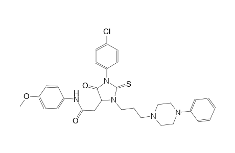 4-imidazolidineacetamide, 1-(4-chlorophenyl)-N-(4-methoxyphenyl)-5-oxo-3-[3-(4-phenyl-1-piperazinyl)propyl]-2-thioxo-
